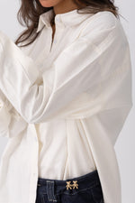 Ivory White Shirt  | Oversized Linen Shirt