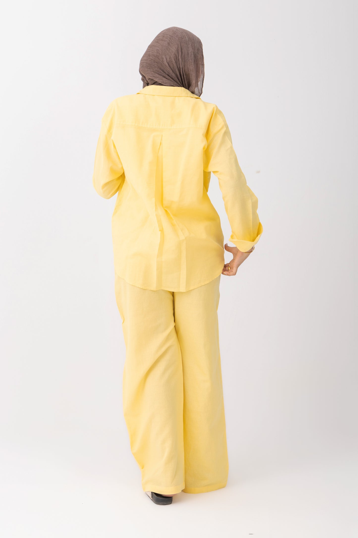 Sunny Yellow | Oversized Linen Shirt