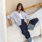 Striped Colored Oxford Shirt | Relaxed Fit