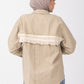 Back Trim Gabardine Shirt  | Beige