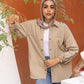 Back Trim Gabardine Shirt  | Beige