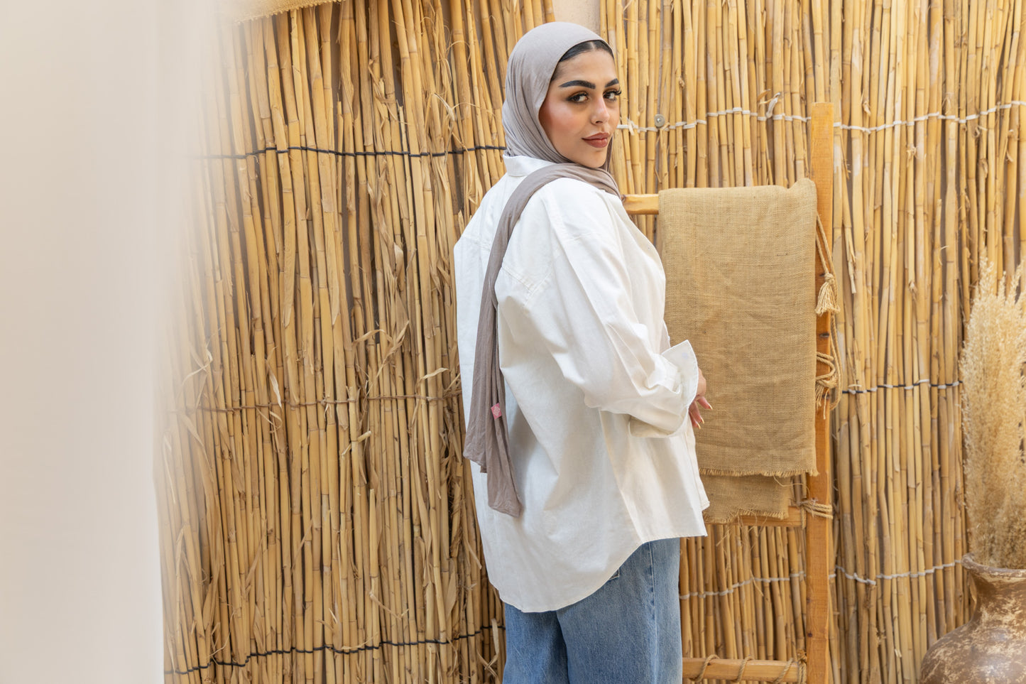 Ivory White Shirt  | Oversized Linen Shirt