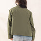 Short Gabardine Jacket | Olive