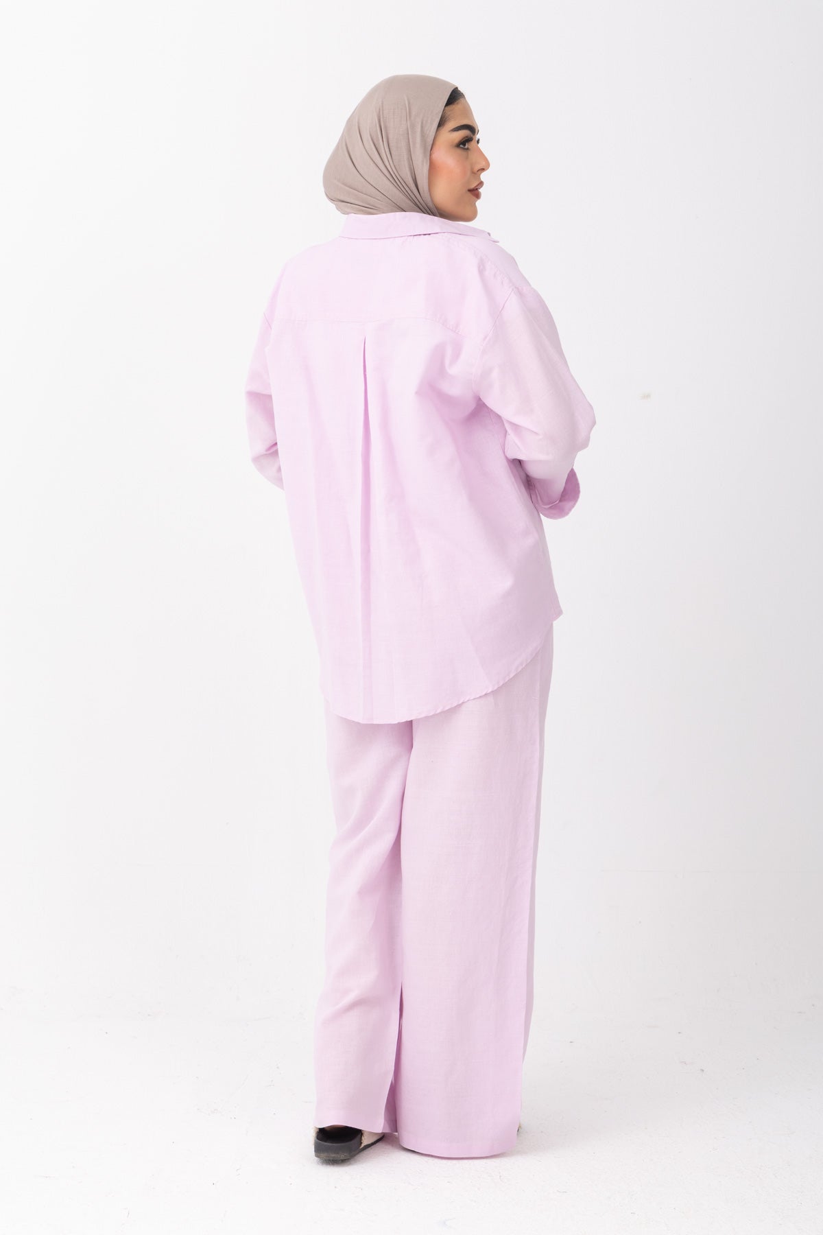 Light Lavender | Oversized Linen Shirt