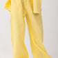 Sunny Yellow | Oversized Linen Pants