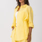 Sunny Yellow | Oversized Linen Shirt