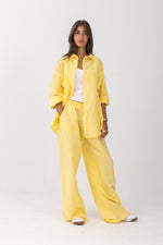 Sunny Yellow | Oversized Linen Pants