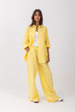 Sunny Yellow | Oversized Linen Pants