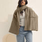 Soft Knit Shawl With Pockets | cafe