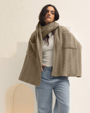 Soft Knit Shawl With Pockets | cafe