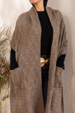 Soft Knit Shawl With Pockets | cafe
